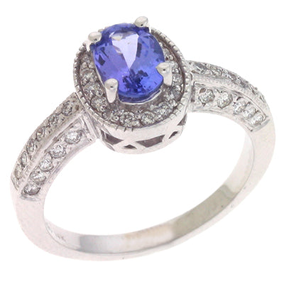 Tanzanite & Diamond Ring - C5714-TWG