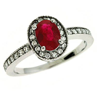 Ruby & Diamond Ring - C5715-RWG