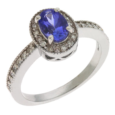 Tanzanite & Diamond Ring - C5715-TWG