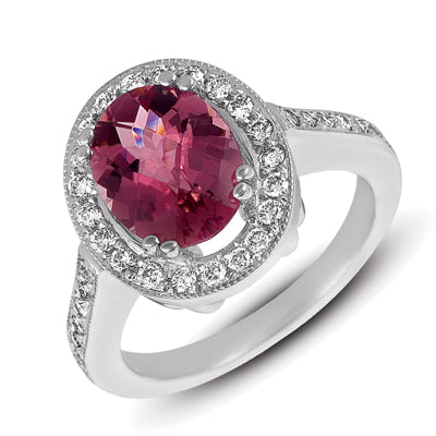Pink Tourmaline & Diamond Ring - C5716-PTWG