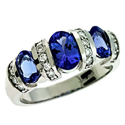 Tanzanite & Diamond Ring - C5727-TWG