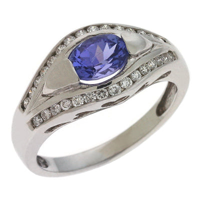 Tanzanite & Diamond Ring - C5730-TWG