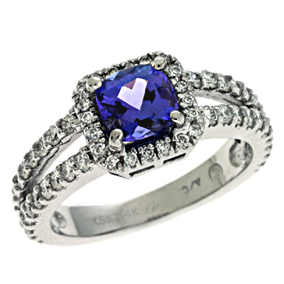 Tanzanite & Diamond Ring - C5764-TWG