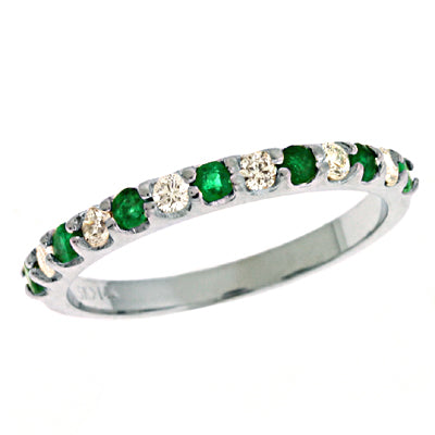 Emerald & Diamond Band - C6593-EWG