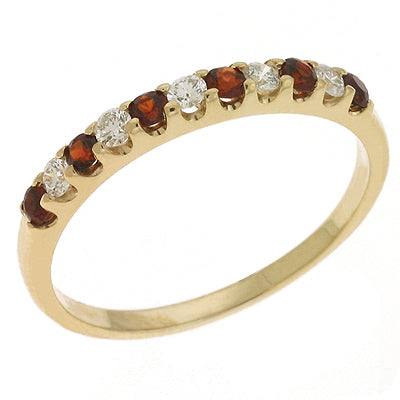 Garnet & Diamond Ring - C6708-GYG