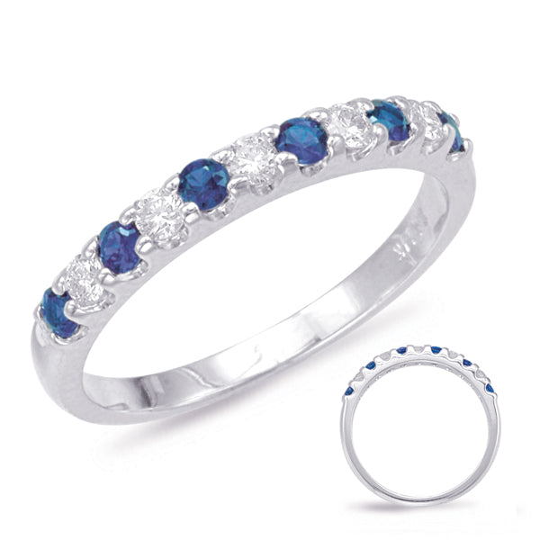 Sapphire & Diamond Band - C6708-SWG