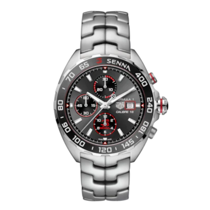 TAG HEUER FORMULA 1 X SENNA SPECIAL EDITION AUTOMATIC CHRONOGRAPH : REF : CAZ201D.BA0633