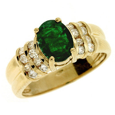 Emerald & diamond Ring  # CX5257-E - Zhaveri Jewelers