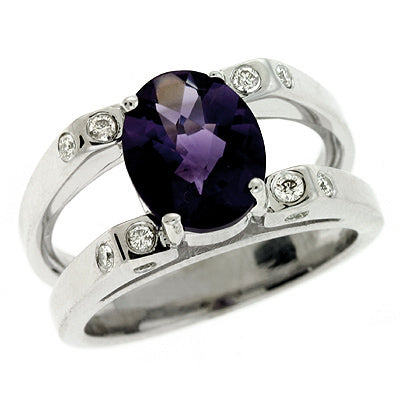 Amethyst./diamond Ring - CX5615-AWG