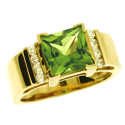 Peridot. & Diamond Ring - CX5640-P