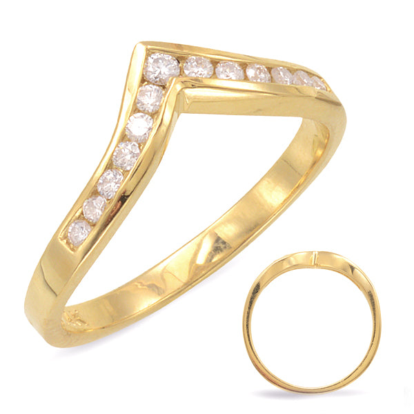 V Shape Diamond Band - D0206YG