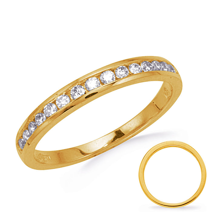 Channel Set Diamond Band - D0295YG