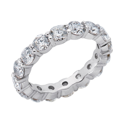 White Gold Eternity Band Shared Prong - D3009WG