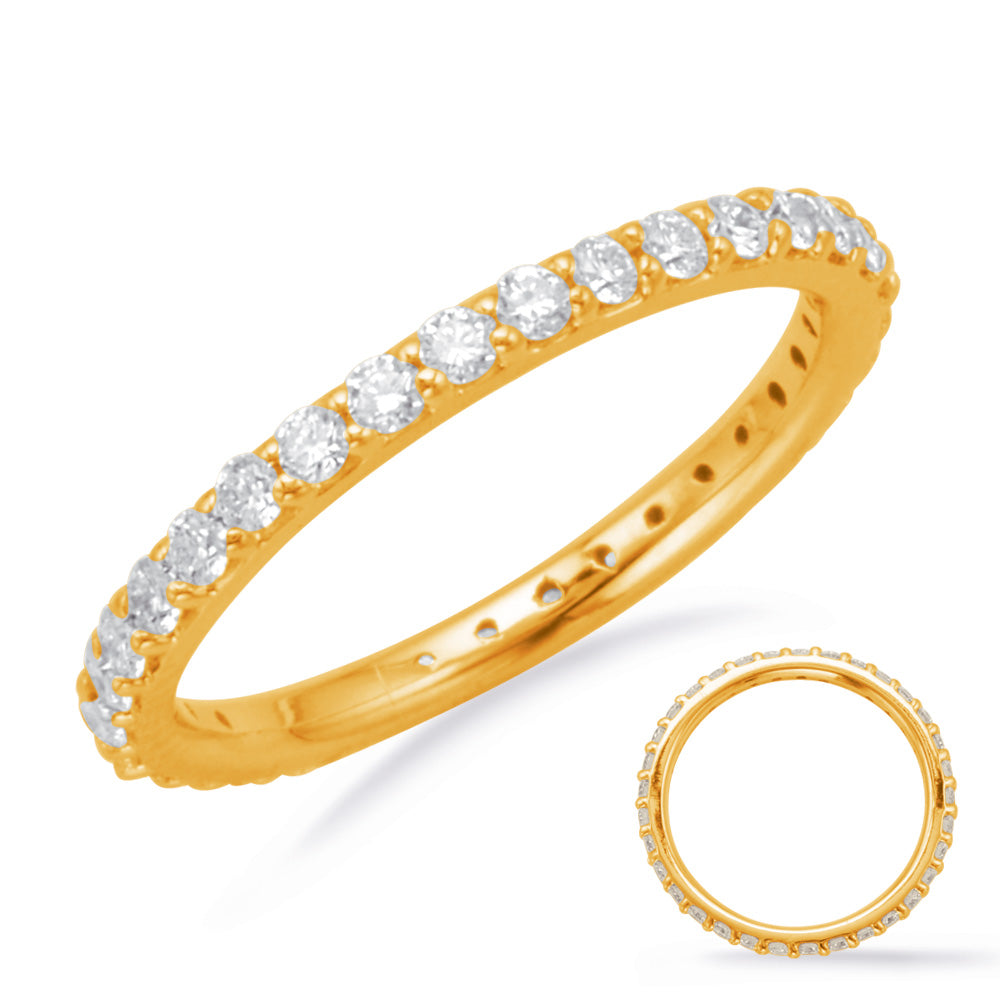 Yellow Gold Eternity Diamond Band - D3023YG