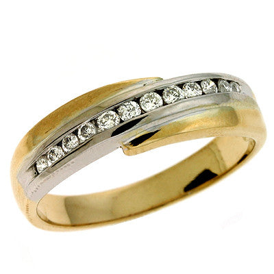 Yellow & White Gold Diamond Ring  # D3137YW - Zhaveri Jewelers