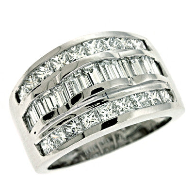 White Gold Diamond Ring  # D3213WG - Zhaveri Jewelers