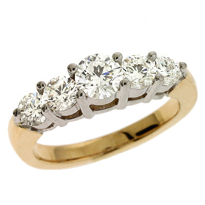 Yellow & White Gold Wedding Band - D3435