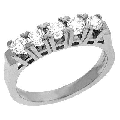 White Gold Diamond Band  # D3542WG - Zhaveri Jewelers