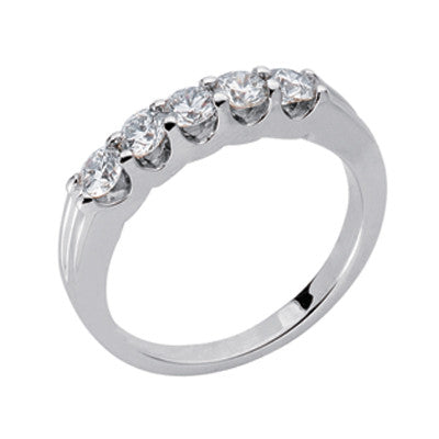 White Gold Diamond Band  # D3555WG - Zhaveri Jewelers