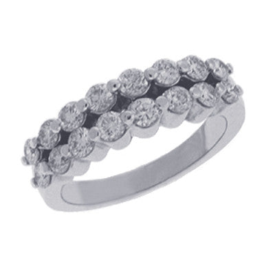 White Gold Diamond Band  # D3642WG - Zhaveri Jewelers