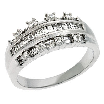 White Gold Diamond Ring  # D3663WG - Zhaveri Jewelers