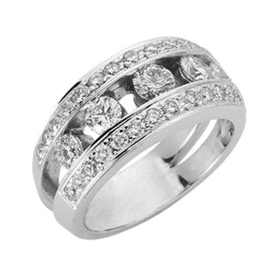 White Gold Diamond Band