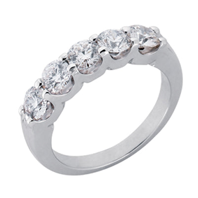 Diamond Band Five Stone - D3757-PL