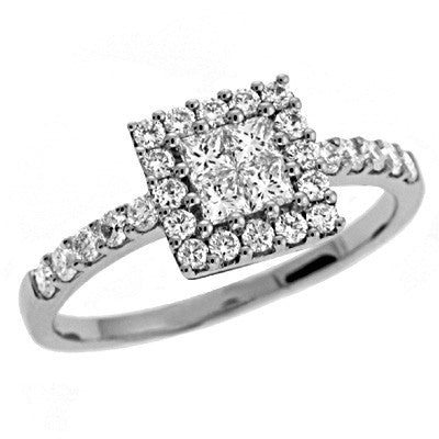 White Gold Diamond Ring