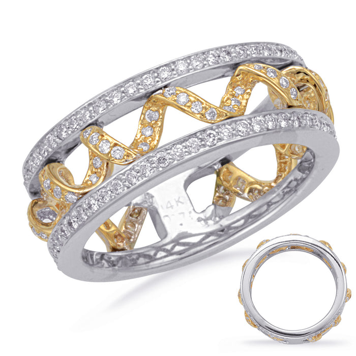 Yellow & White Gold Fashion Ring - D3803YW