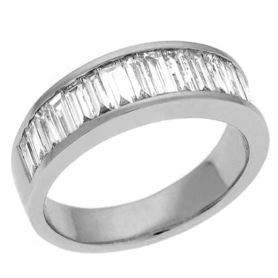 Platinum Baguette Band - D3841-PL