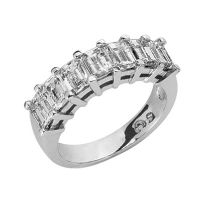 Emerald Cut Diamond Band - D3845-2.1WG