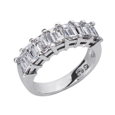 Emerald Cut Diamond Band - D3864WG