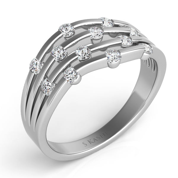 White Gold Diamond Fashion Ring - D3922WG