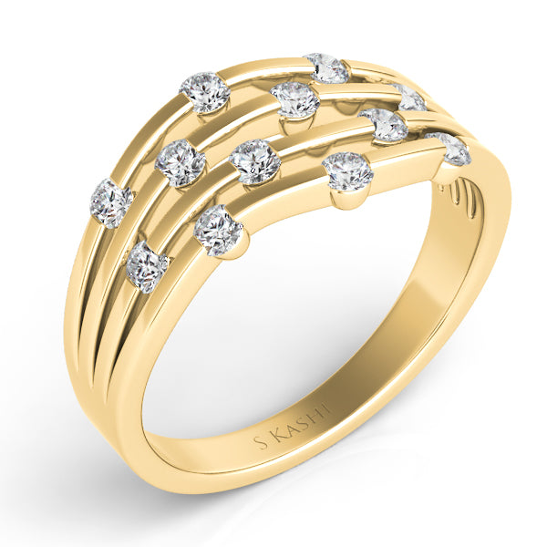 Yellow Gold Diamond Fashion Ring - D3922YG