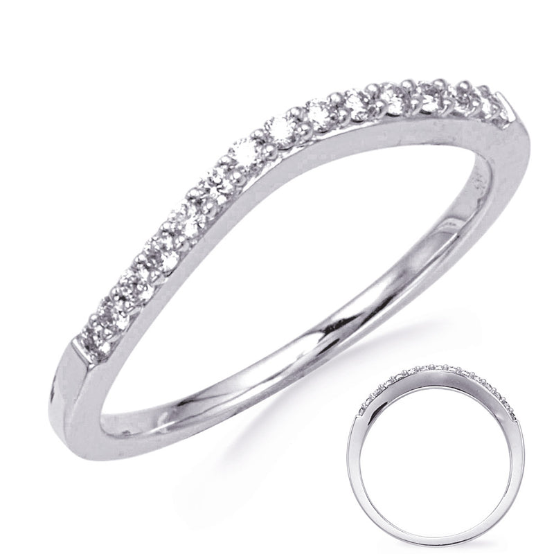 White Gold Matching Band - D3923-BWG