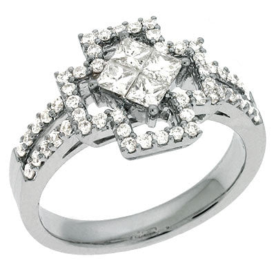 White Gold Diamond Ring