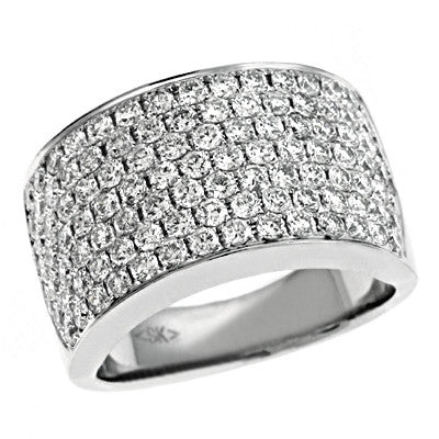 White Gold Diamond M.pave Ring