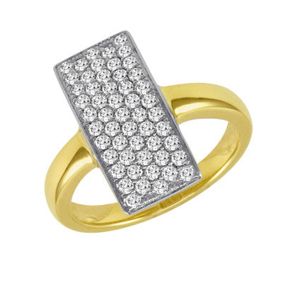 Yellow & White Gold Diamond Fashion Ring