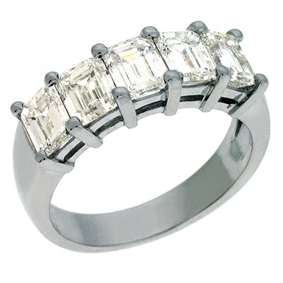 Emerald Cut Diamond Band - D4015-PL