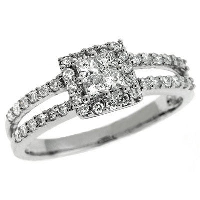 White Gold Diamond Ring