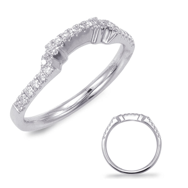 White Gold Matching Band - D4029-BWG