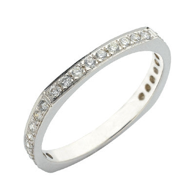 White Gold Pave Ring