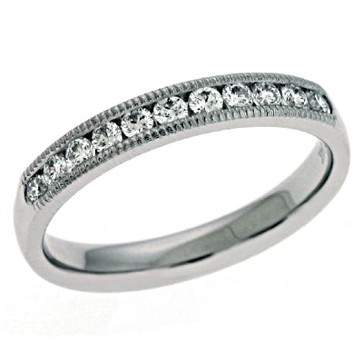 Millgrain Diamond Band - D4052-PD