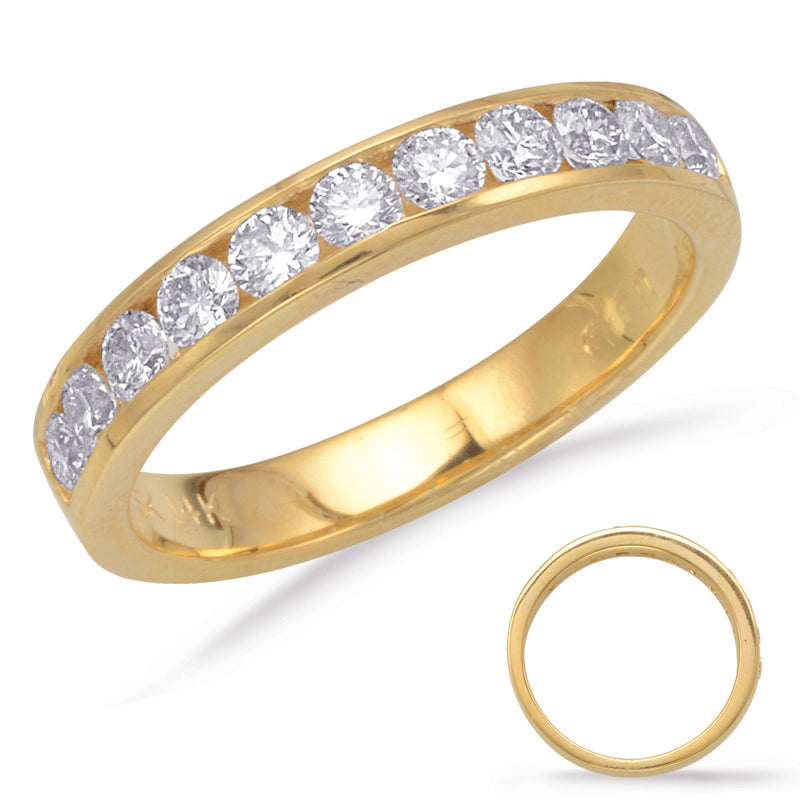 Yellow Gold Channel Set Band - D4063YG