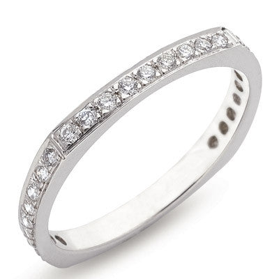 White Gold Pave Band