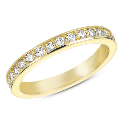 Yellow Gold Millgrain Band - D4073YG