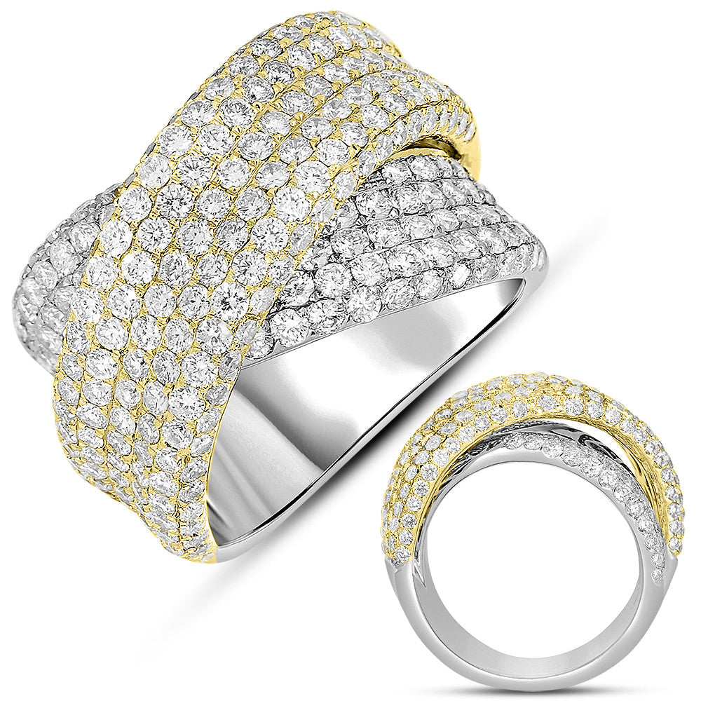 Yellow & White Gold Diamond Fashion Ring