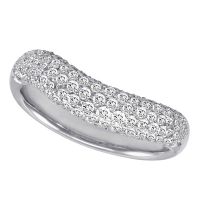 White Gold Diamond Pave Band