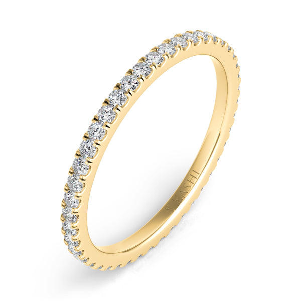 Yellow Gold Eternity Band - D4129-4YG