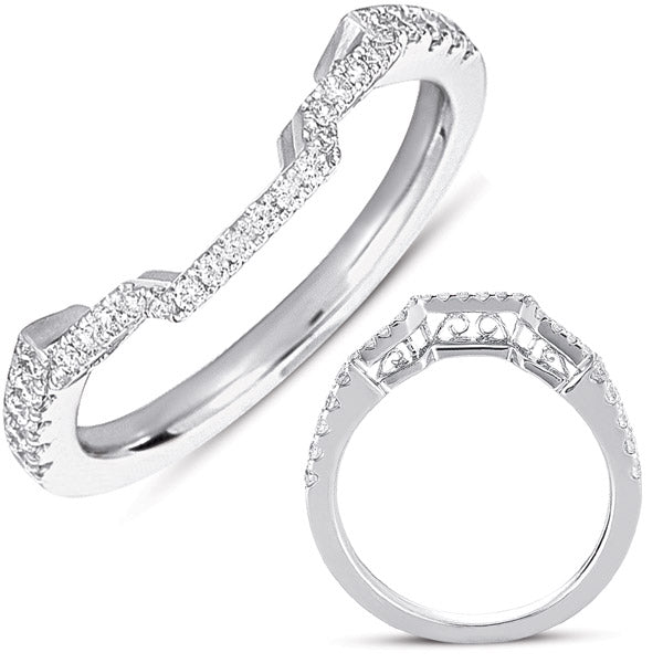 White Gold Diamond Matching Band - D4137-BWG